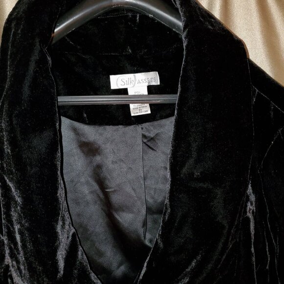 Silk Assets Faux fur waist length coat Black 2X - Picture 7 of 8